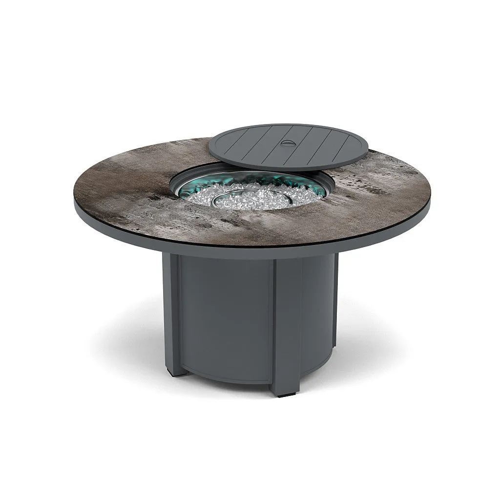 54" Round Dining Fire Pit Table - Multiple Colors and Top Patterns