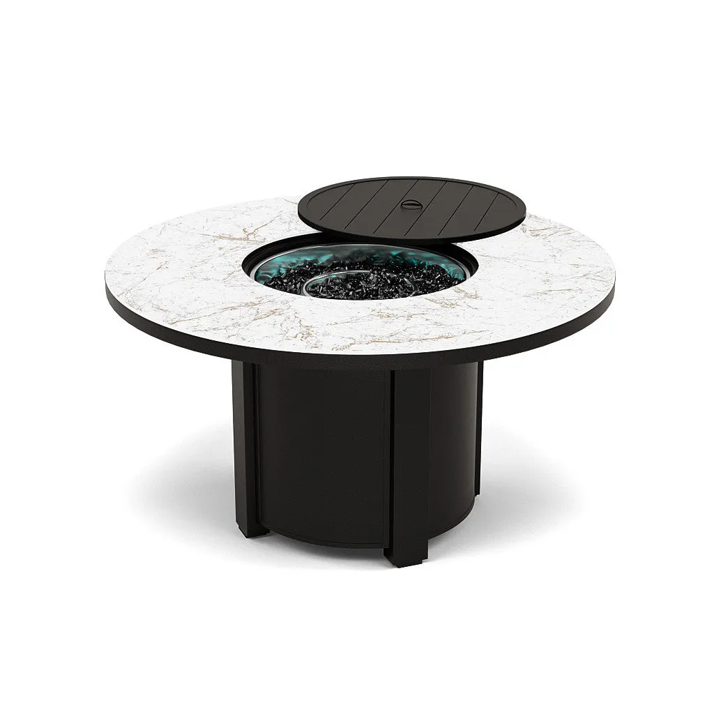 54" Round Dining Fire Pit Table - Multiple Colors and Top Patterns