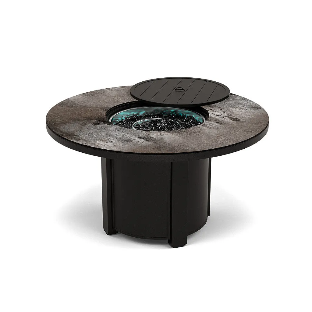 54" Round Dining Fire Pit Table - Multiple Colors and Top Patterns