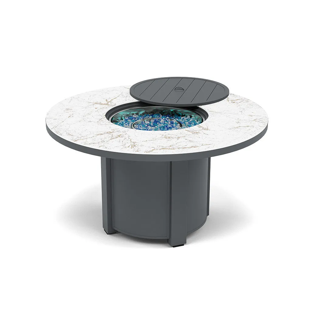 54" Round Dining Fire Pit Table - Multiple Colors and Top Patterns