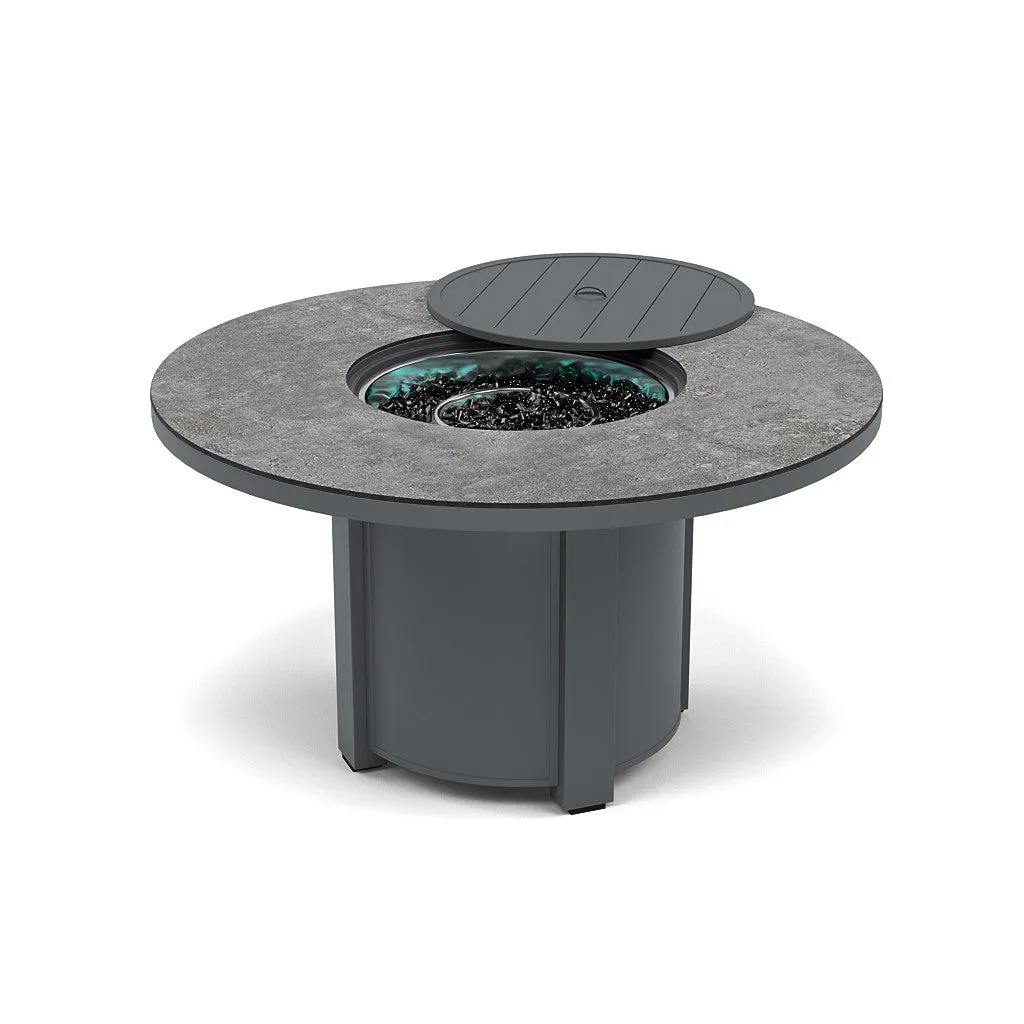 54" Round Dining Fire Pit Table - Multiple Colors and Top Patterns