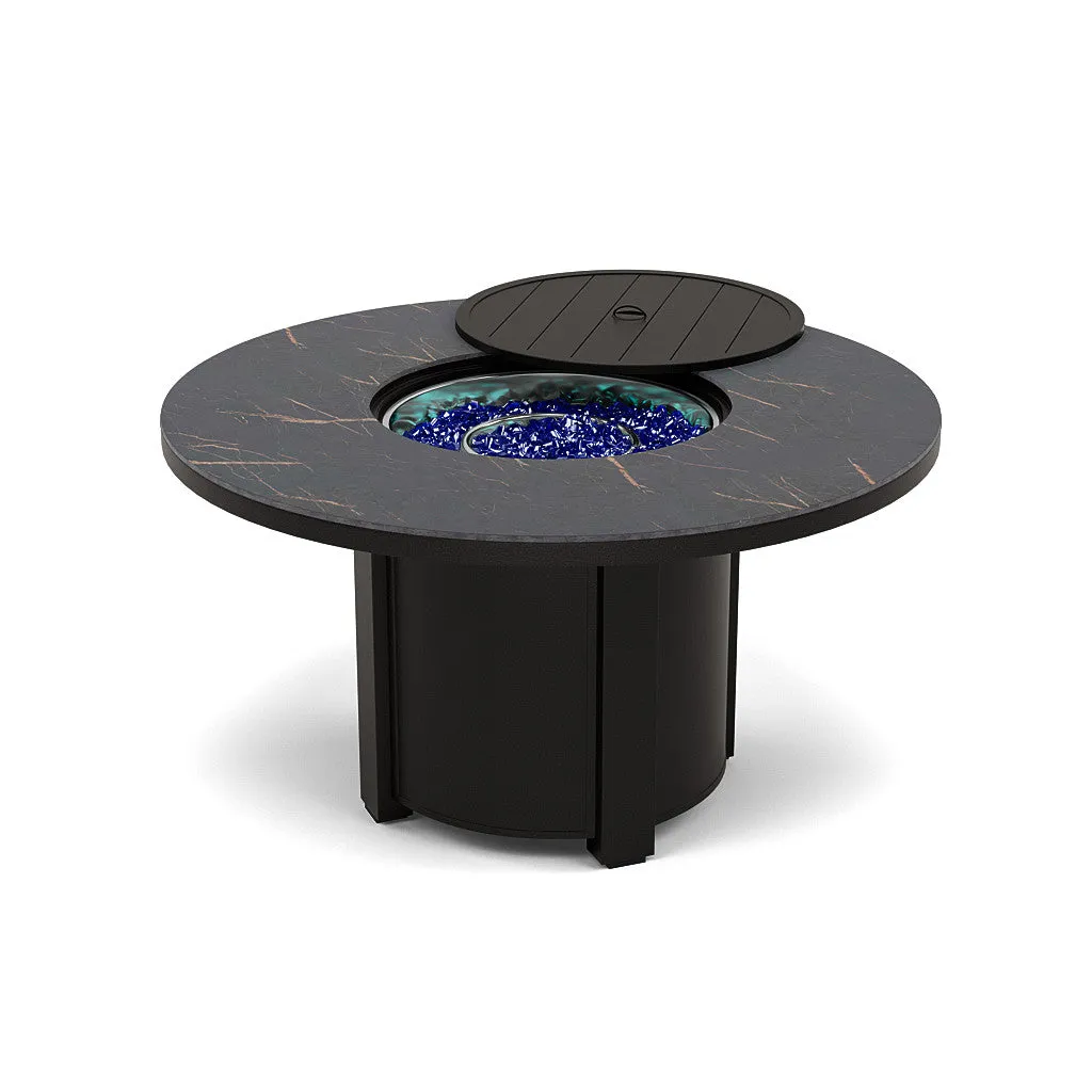 54" Round Dining Fire Pit Table - Multiple Colors and Top Patterns