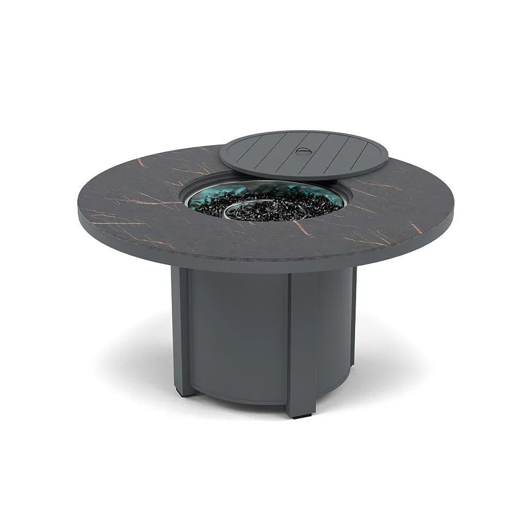 54" Round Dining Fire Pit Table - Multiple Colors and Top Patterns