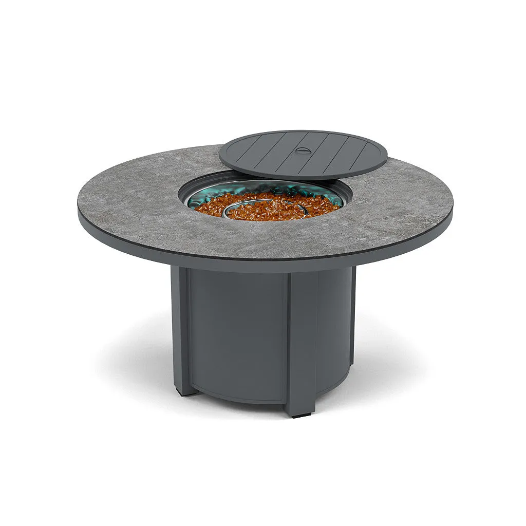 54" Round Dining Fire Pit Table - Multiple Colors and Top Patterns