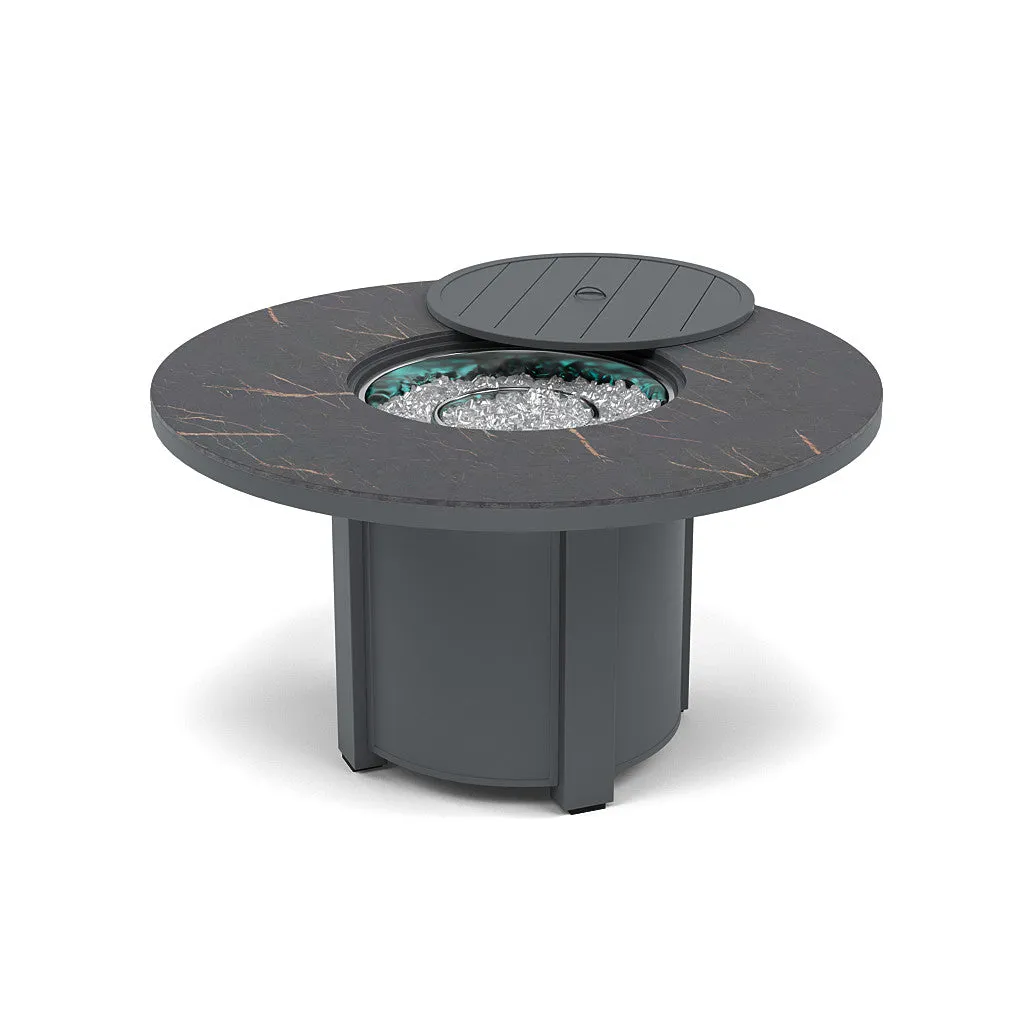 54" Round Dining Fire Pit Table - Multiple Colors and Top Patterns