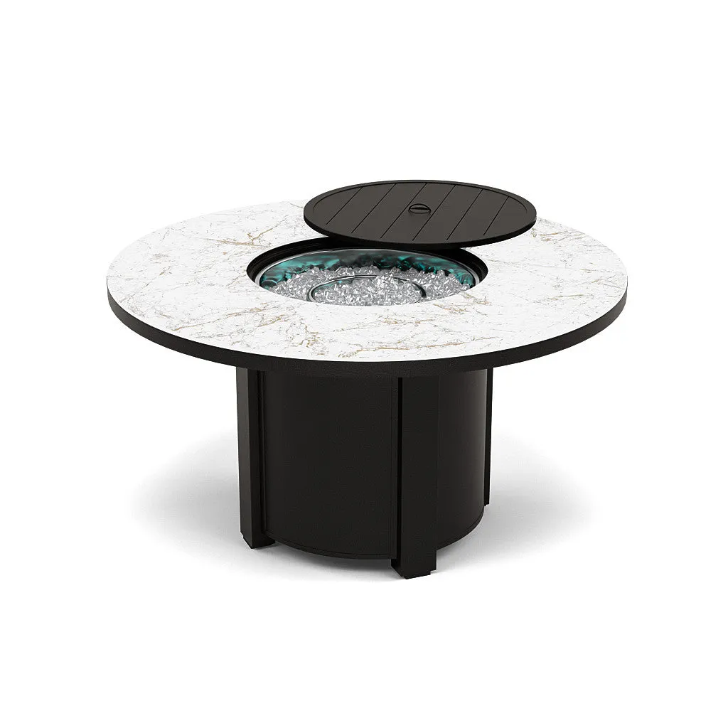 54" Round Dining Fire Pit Table - Multiple Colors and Top Patterns