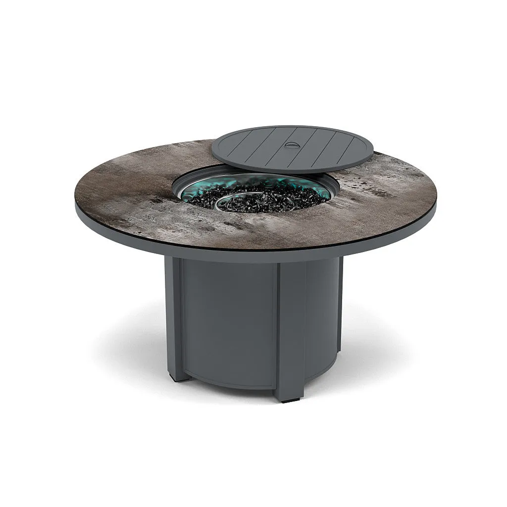 54" Round Dining Fire Pit Table - Multiple Colors and Top Patterns