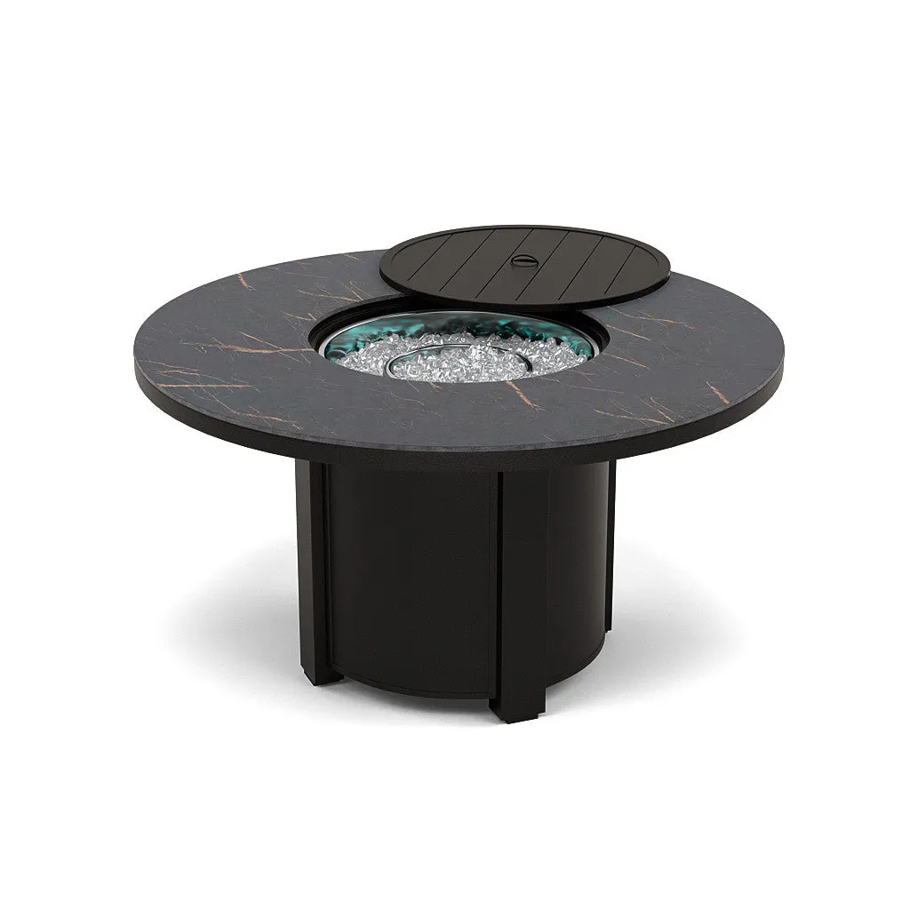 54" Round Dining Fire Pit Table - Multiple Colors and Top Patterns