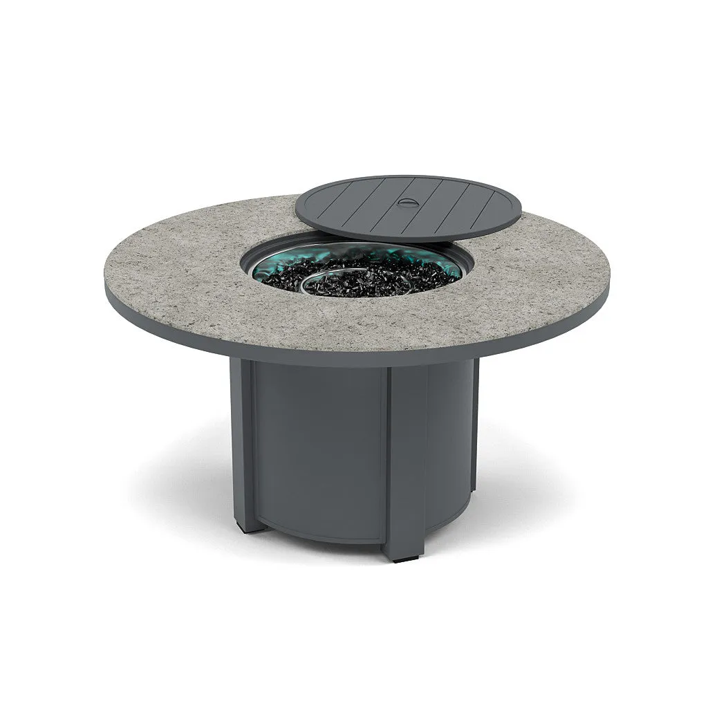 54" Round Dining Fire Pit Table - Multiple Colors and Top Patterns