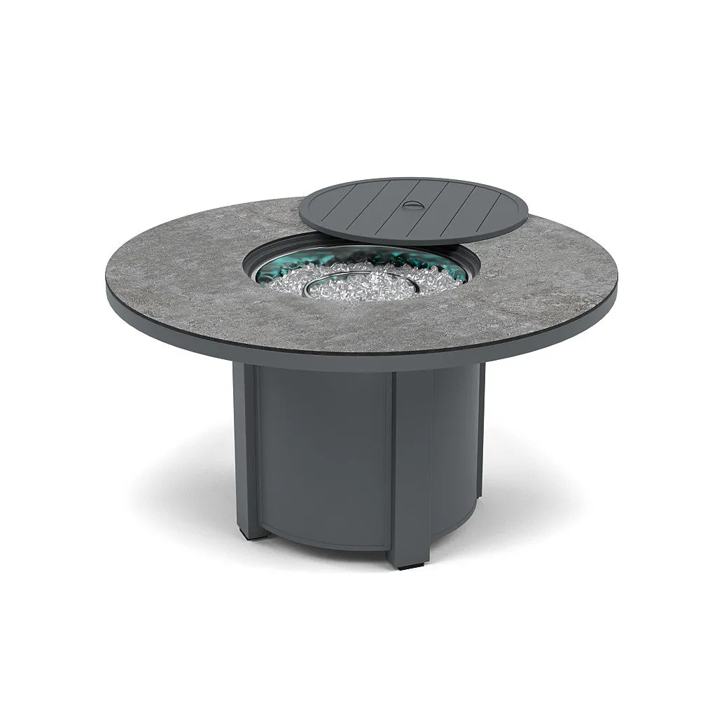 54" Round Dining Fire Pit Table - Multiple Colors and Top Patterns