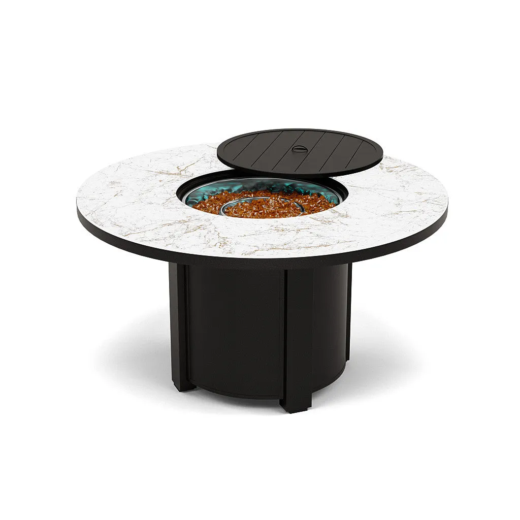 54" Round Dining Fire Pit Table - Multiple Colors and Top Patterns