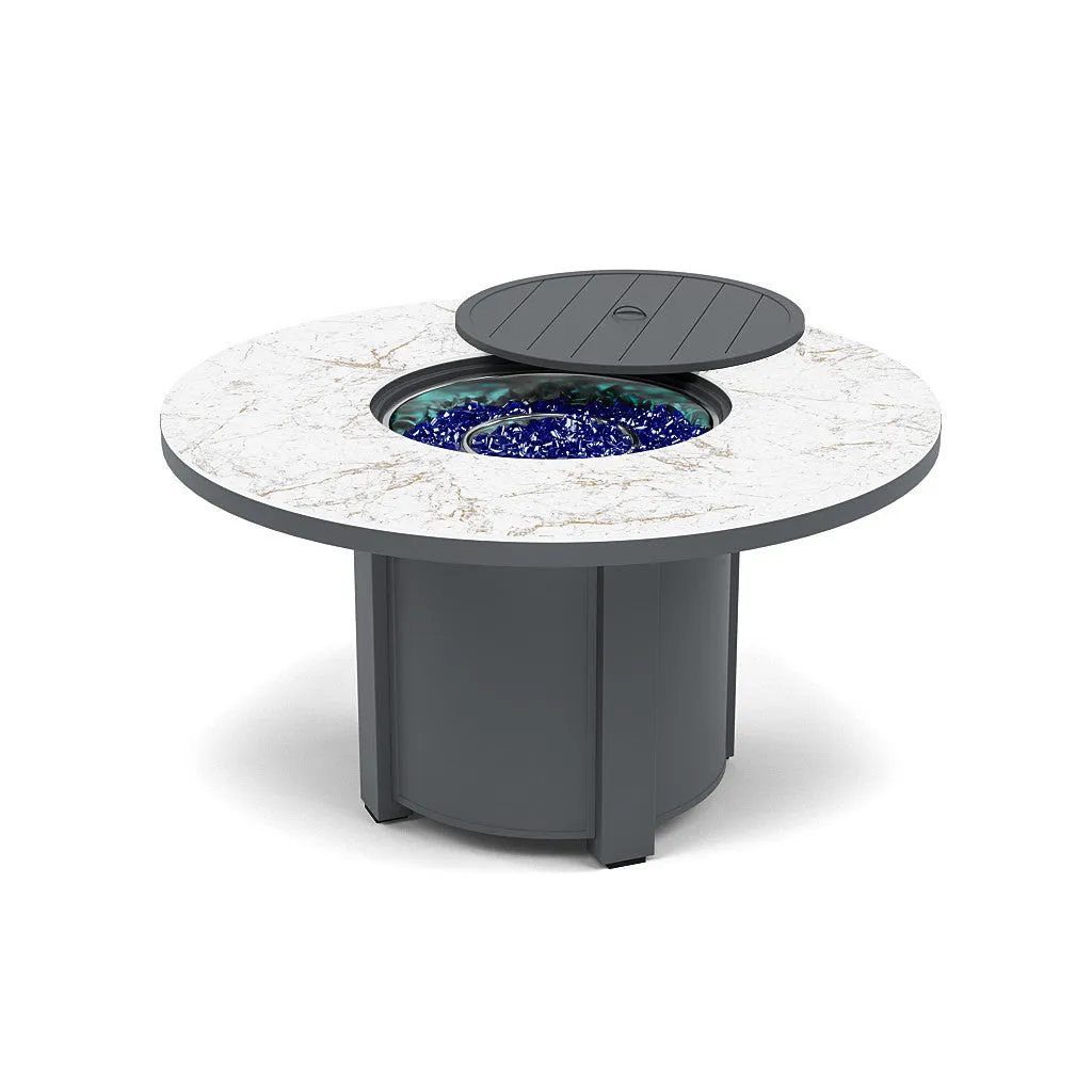 54" Round Dining Fire Pit Table - Multiple Colors and Top Patterns