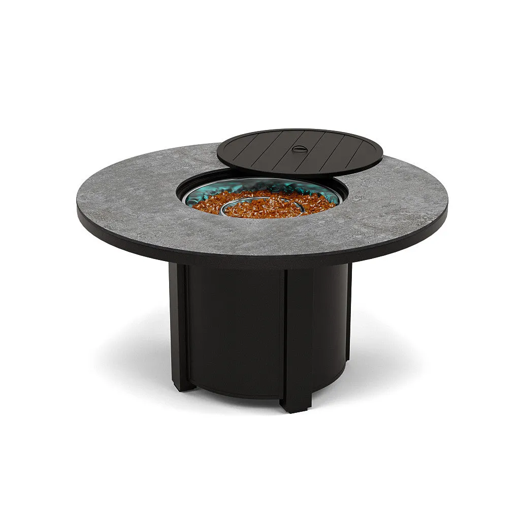 54" Round Dining Fire Pit Table - Multiple Colors and Top Patterns