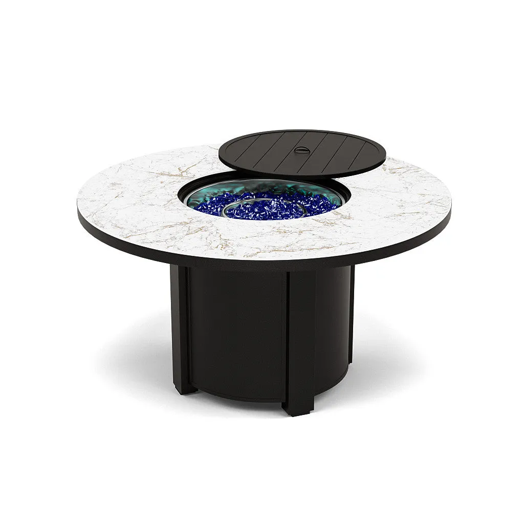 54" Round Dining Fire Pit Table - Multiple Colors and Top Patterns