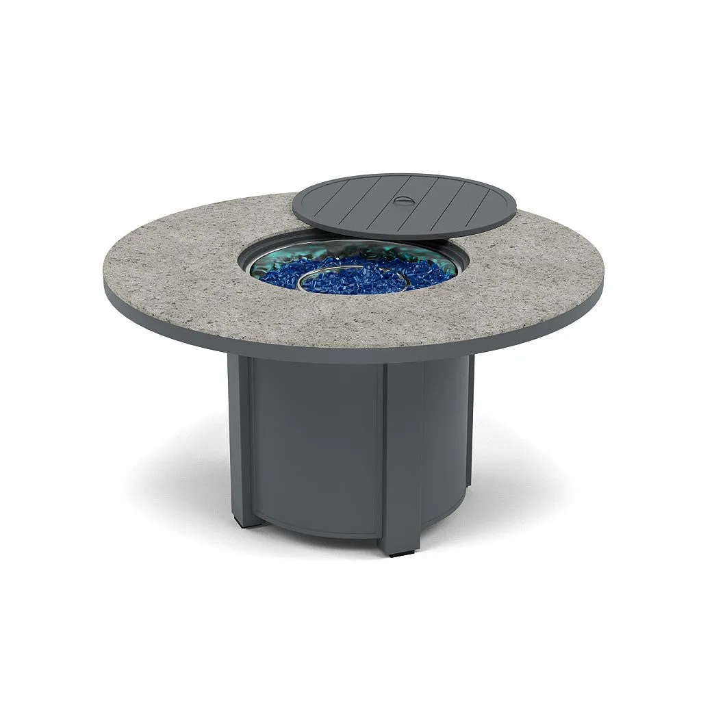 54" Round Dining Fire Pit Table - Multiple Colors and Top Patterns