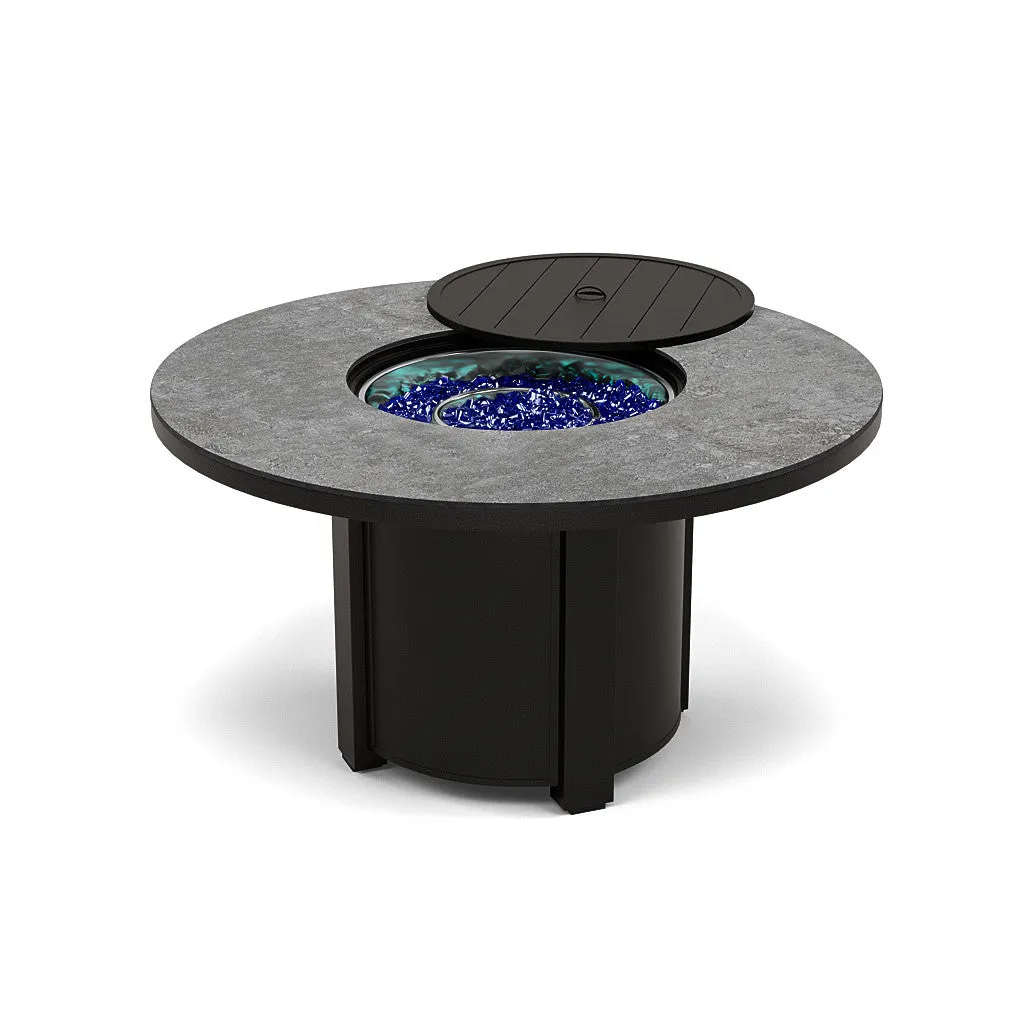 54" Round Dining Fire Pit Table - Multiple Colors and Top Patterns