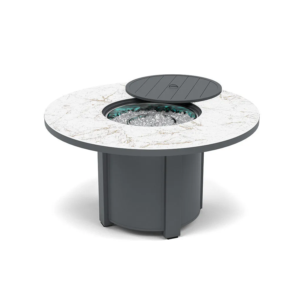 54" Round Dining Fire Pit Table - Multiple Colors and Top Patterns