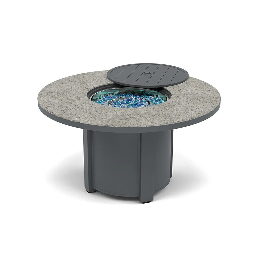 54" Round Dining Fire Pit Table - Multiple Colors and Top Patterns