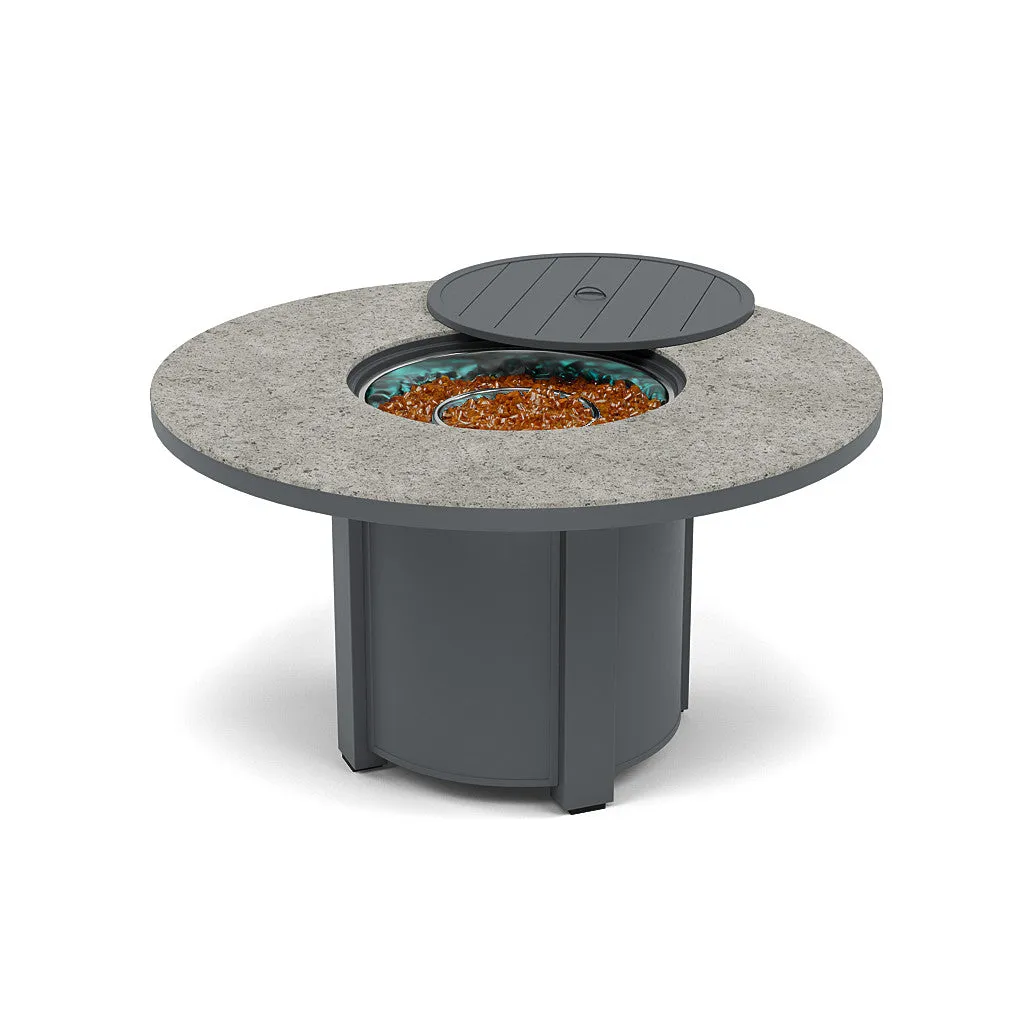 54" Round Dining Fire Pit Table - Multiple Colors and Top Patterns