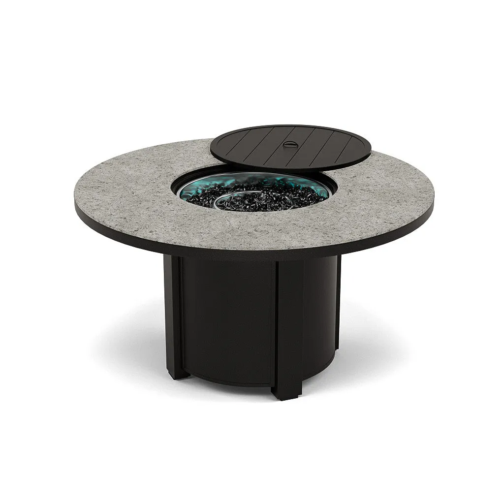 54" Round Dining Fire Pit Table - Multiple Colors and Top Patterns