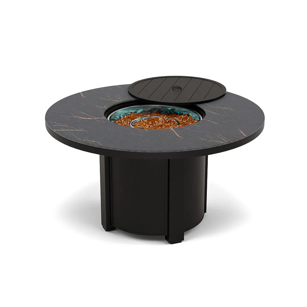 54" Round Dining Fire Pit Table - Multiple Colors and Top Patterns