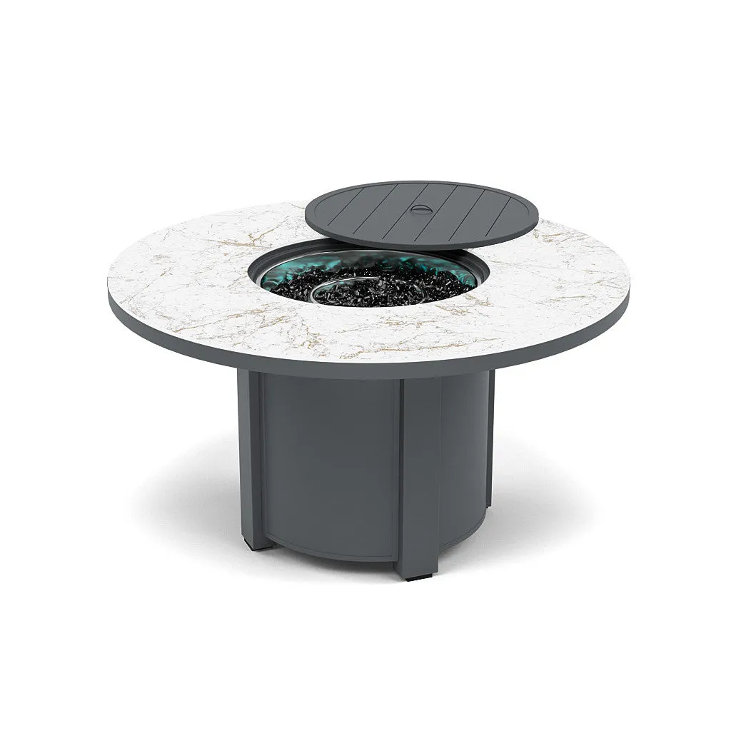 54" Round Dining Fire Pit Table - Multiple Colors and Top Patterns