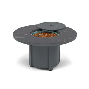 54" Round Dining Fire Pit Table - Multiple Colors and Top Patterns