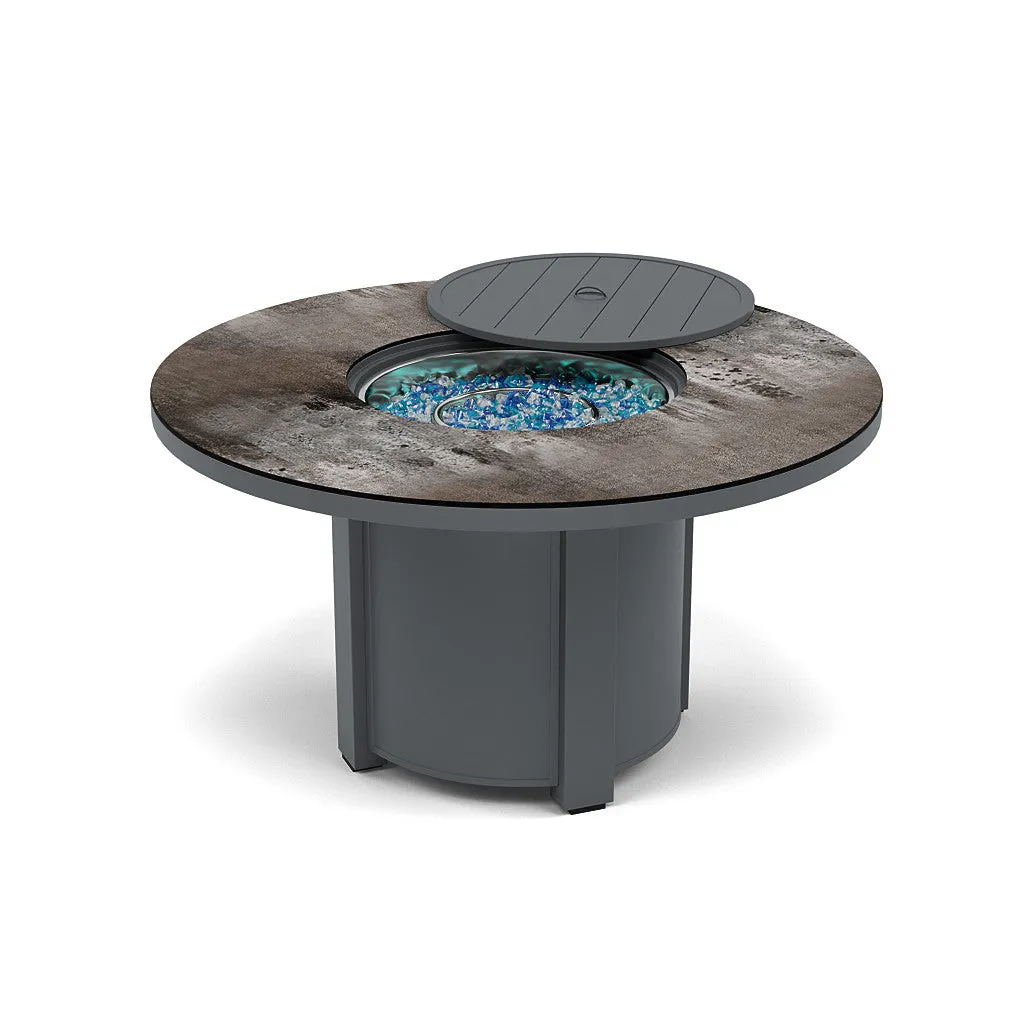 54" Round Dining Fire Pit Table - Multiple Colors and Top Patterns