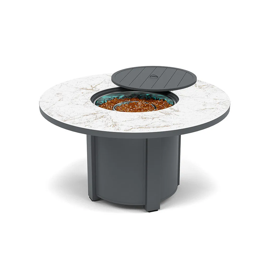 54" Round Dining Fire Pit Table - Multiple Colors and Top Patterns