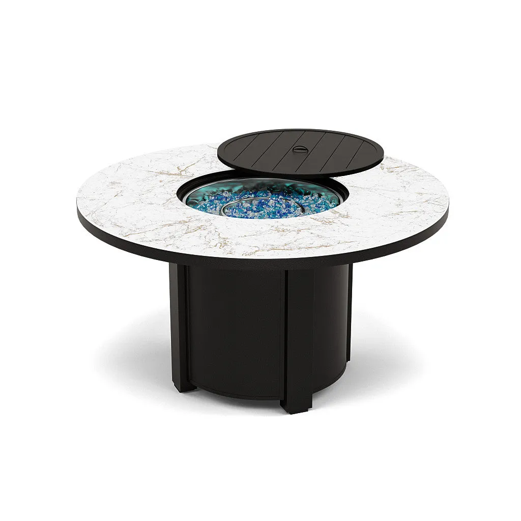 54" Round Dining Fire Pit Table - Multiple Colors and Top Patterns