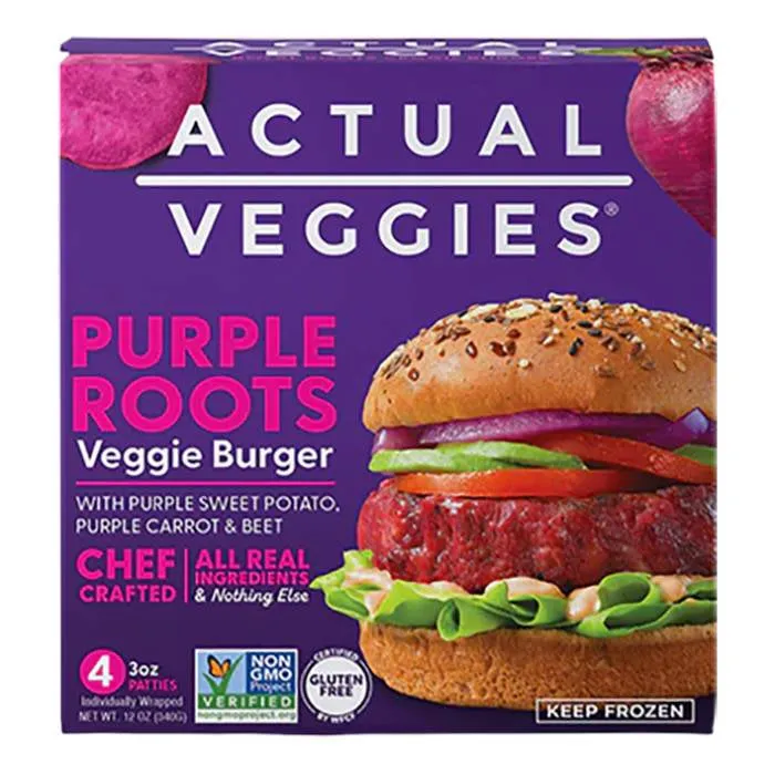 Actual Veggies - Veggie Burger, 12oz | Multiple Flavors