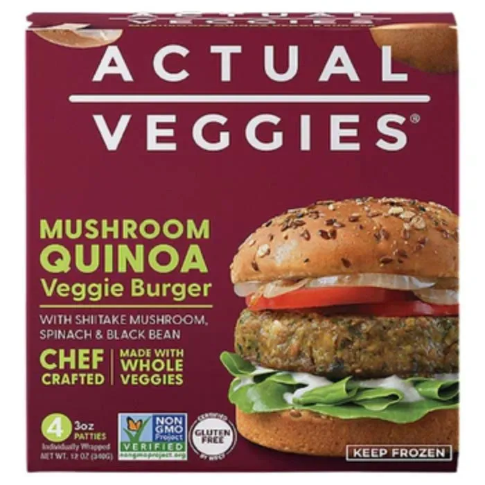 Actual Veggies - Veggie Burger, 12oz | Multiple Flavors