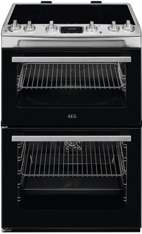 AEG 5000 CIX6540ACM 60cm Electric Cooker with Induction Hob - Stainless Steel