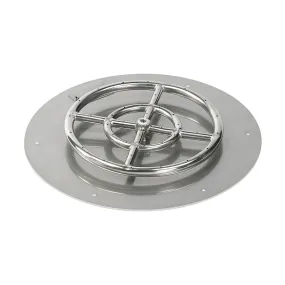 AFG - 18" Round Flat Burner Pan - SS-RFP-18-ASBL