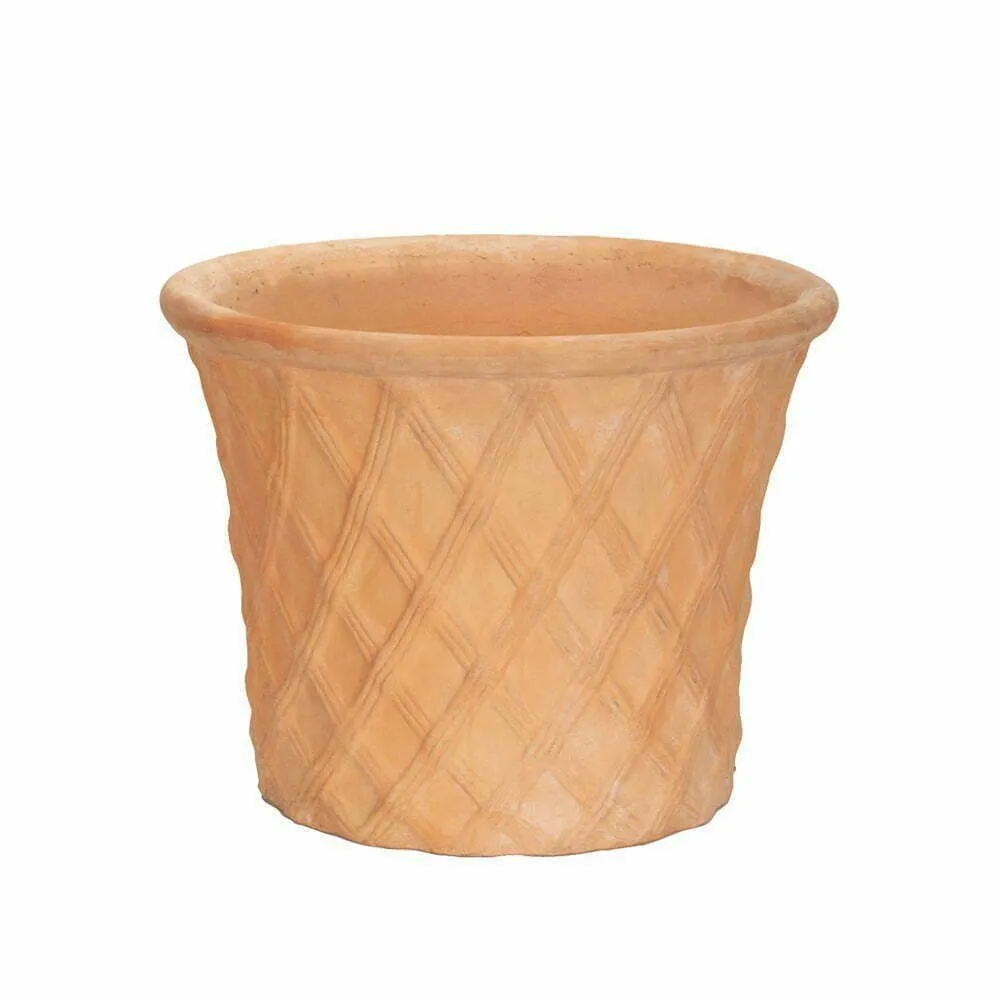 APTA 49cm Terracotta Lattice Cone Planter