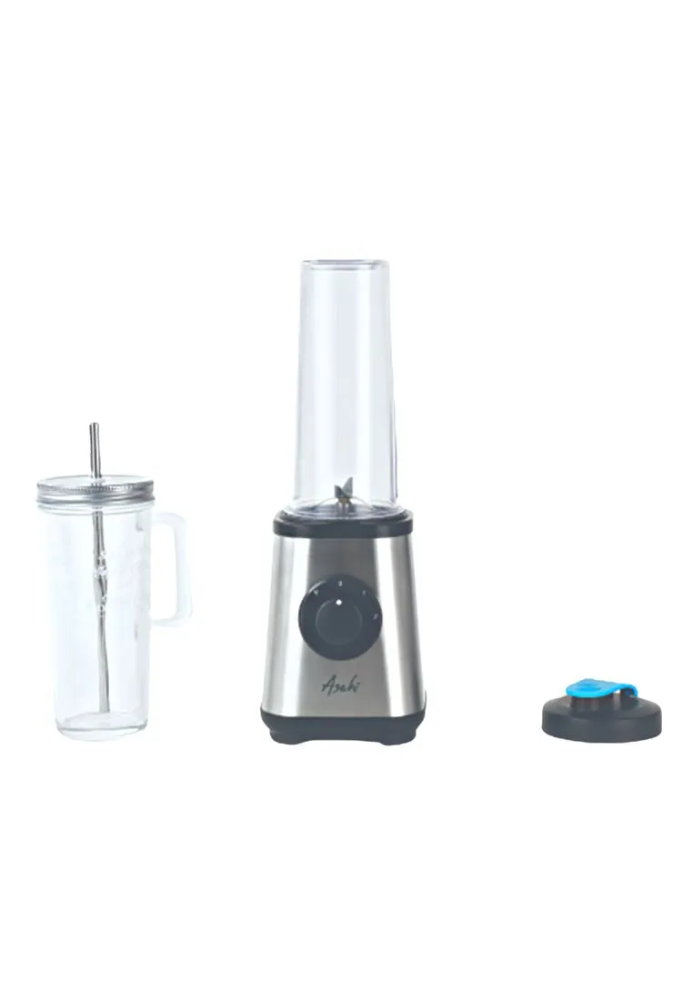 Asahi Personal Electric Blender 600ml With Free Mason Jar With Aluminum Caps & Straw