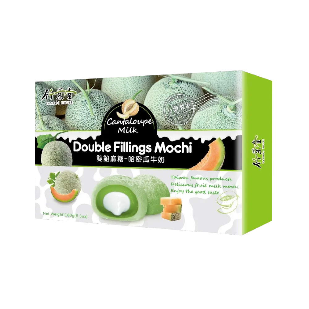 Bamboo House Double Fillings Mochi-Cantaloupe Milk 180G