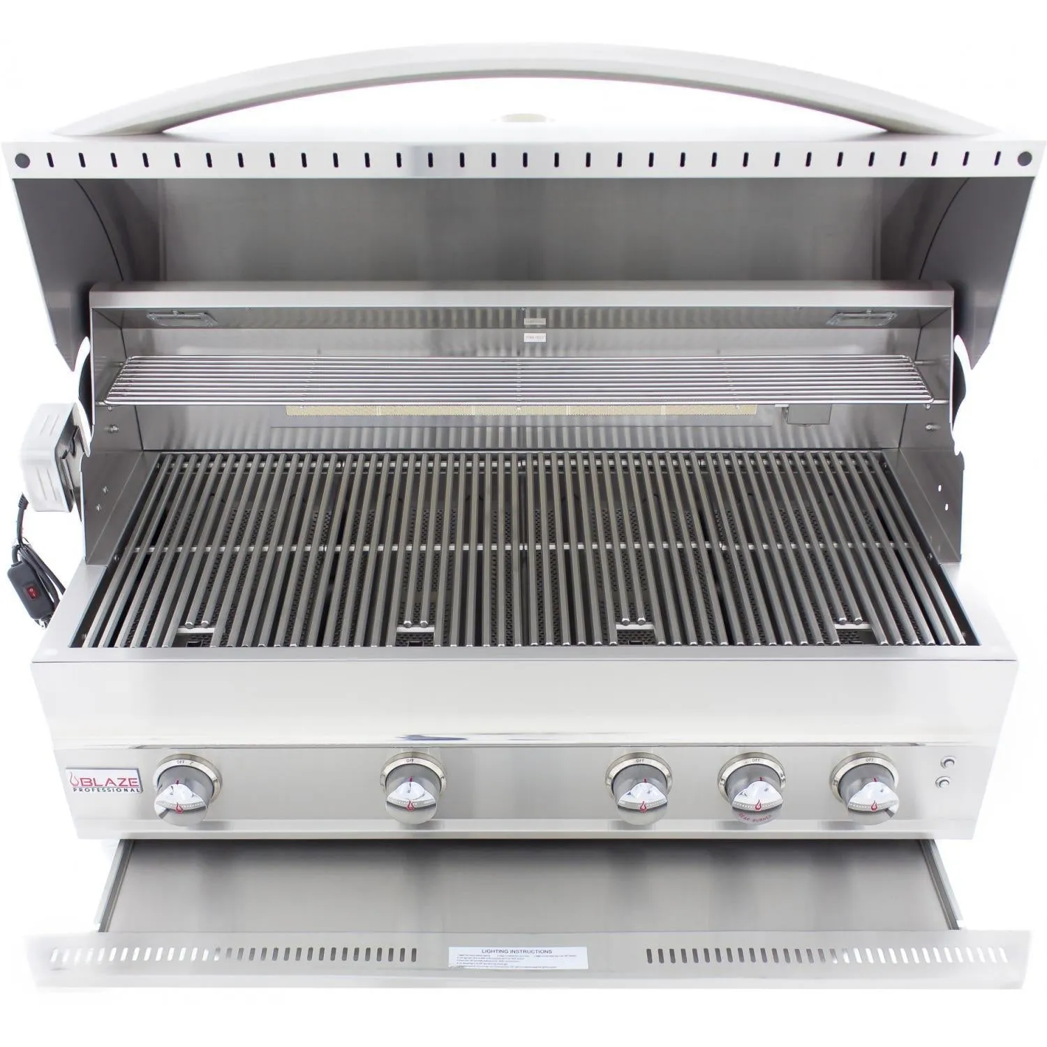 Blaze Professional 44-Inch 4-Burner Propane Gas Grill With Rear Infrared Burner - BLZ-4PRO-LP