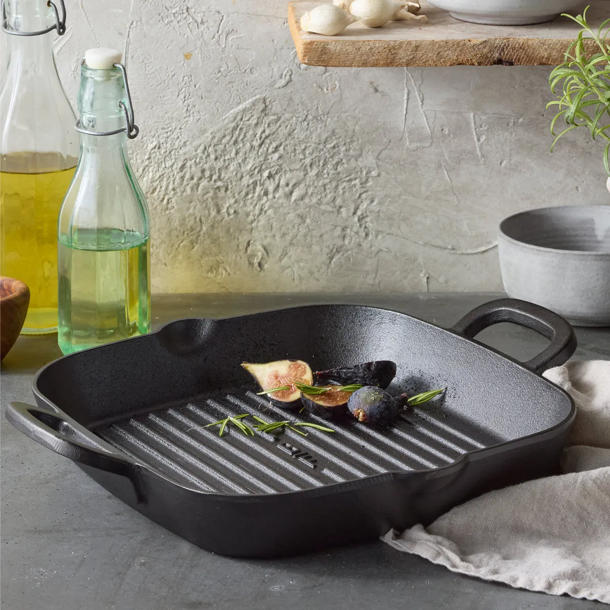 Bobby Flay by GreenPan 11" Cast Iron Square Grill Pan