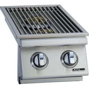 Bull Built-In Propane Gas Double Side Burner W/ Stainless Steel Lid