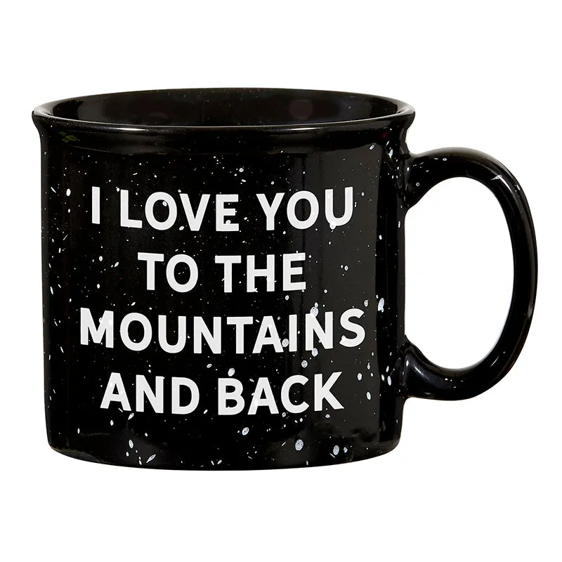 CAMPFIRE MUG - BLACK - I LOVE YOU