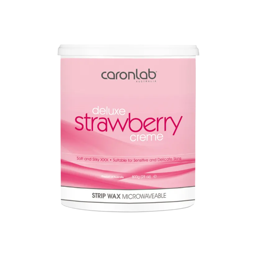 CARONLAB - Strawberry Creme Strip Wax 800g (Microwaveable)