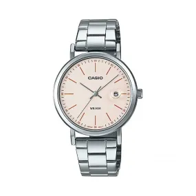 Casio Ladies' Analog Silver Stainless Steel Band Watch LTPE175D-4E LTP-E175D-4E