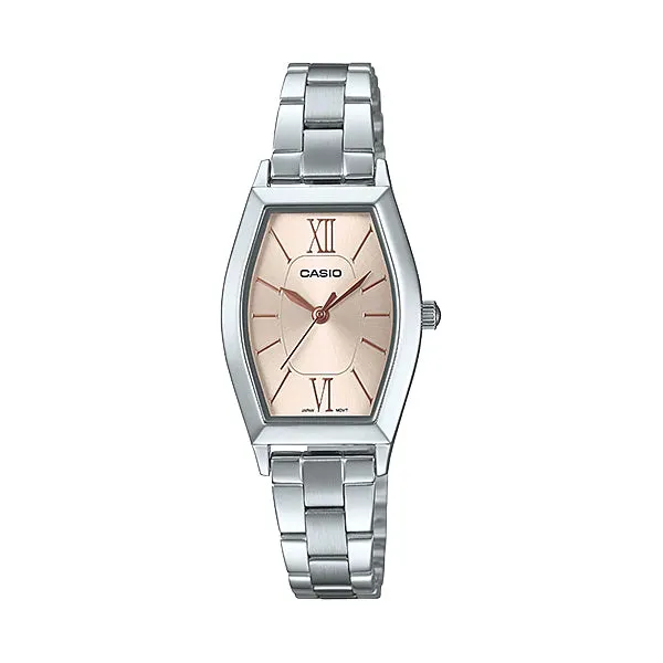 Casio Ladies' Analog Stainless Steel Band Watch LTPE167D-9A LTP-E167D-9A