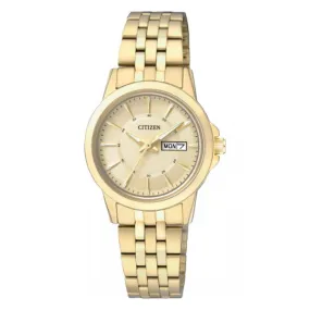 Citizen Ladies' Analog Display Stainless Steel Band Watch EQ0603-59P