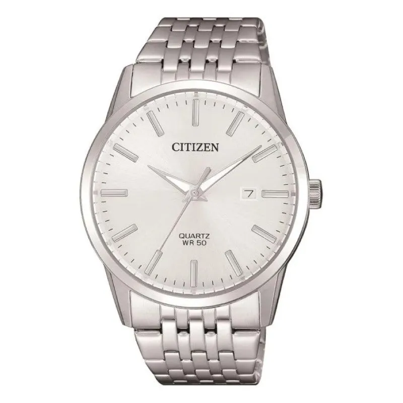 Citizen Men's Quartz Analog Silver Dial Stainless Steel Band Watch BI5000-87A