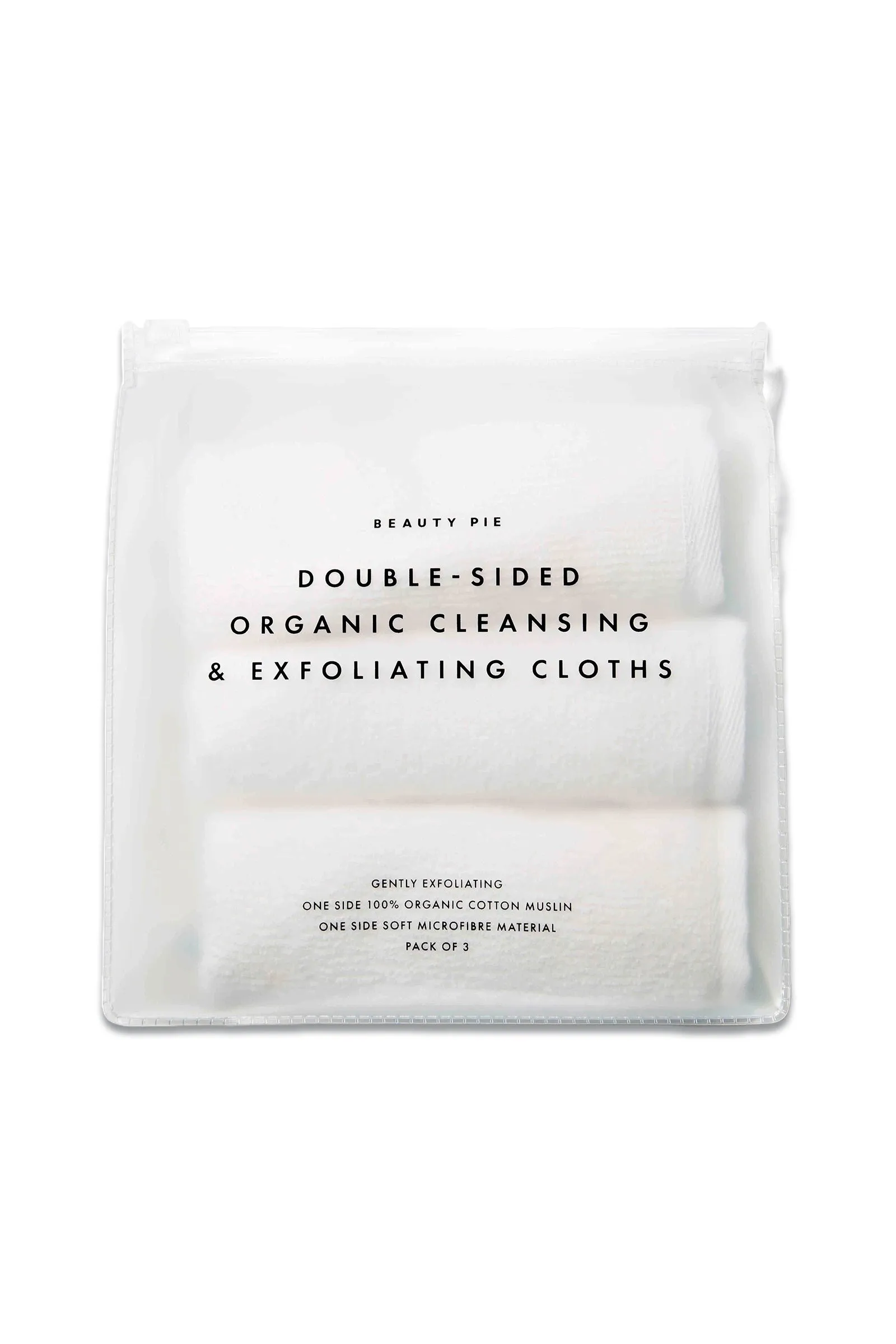 Double-Sided Organic Cleansing & Exfoliating Cloths