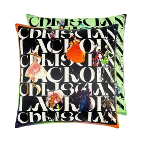 Double-sided pillow LACROIX PARADE JAIS cotton satin