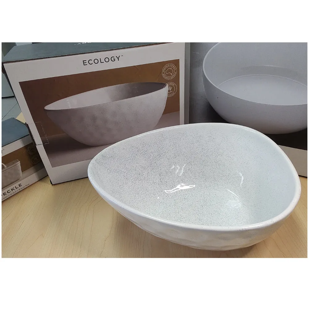 Ecology Speckle Stoneware Mixing Bowl 26cm x 21cm Milky White