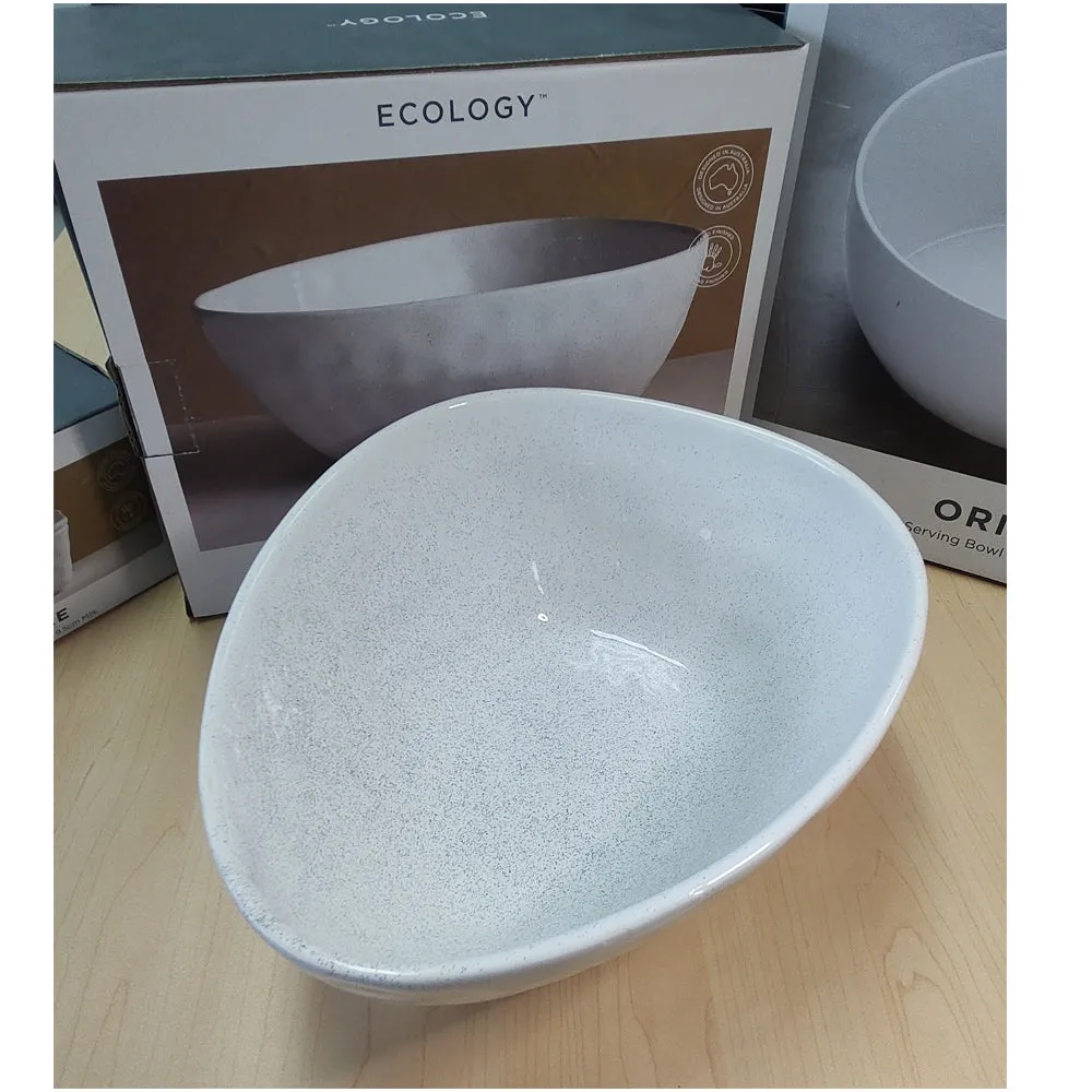 Ecology Speckle Stoneware Mixing Bowl 26cm x 21cm Milky White